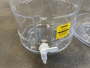 3 Five gallon Glass Carboys Water Dispensers