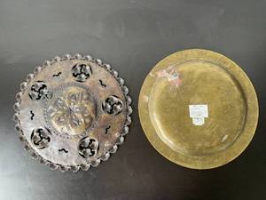 Beautiful Hand-Crafted 2 Moroccan Brass Trays