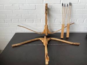 2 Wooden Toy Crossbows for Archery