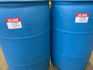 2 55 Gallon Closed Drums