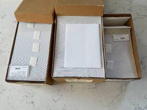 Lot of 3 boxes of Cotton Envelopes A-2, A-7, 4 Bar.