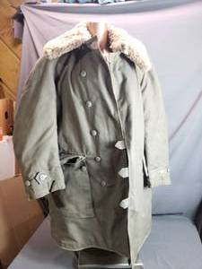 Heavy Wool Lined Military Canvas Coat