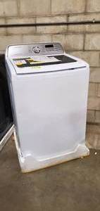 Samsung 4.4 cu. ft. Capacity White Top Load Washer Agitator with Vibration Reduction (Scratch & Dent) - 1 Year Warranty