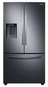 Samsung 27 cu. ft. French Door Refrigerator in Fingerprint Resistant Black Stainless Steel (Scratch & Dent) - 1 Year Warranty