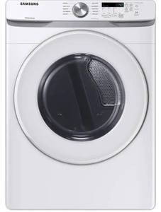 Samsung 7.5 cu. ft. 240-Volt White Electric Dryer with Sensor Dryer (Scratch & Dent) - 1 Year Warranty