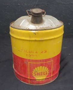 METAL SHELL OIL  GAS CAN