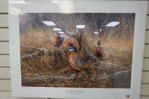 Rosemary Millette print First Dusting Pheasants