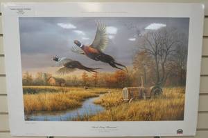 James Hautman print Back Forty Pheasants