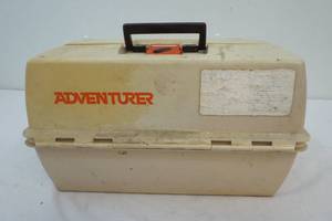 tacklebox with tackle inside
