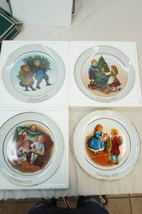 Avon Christmas plates 1981-1984