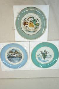Avon Christmas plates 1980, 1979, 1978