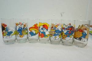 1980s Smurf drinking glasses