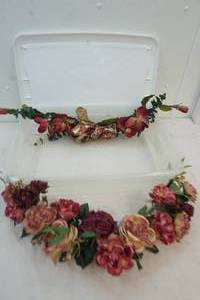 silk floral swag
