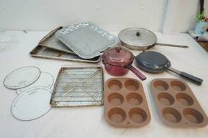 Pyrex glass pot with lid