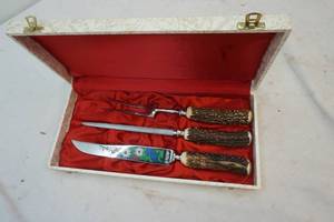 antler knife set