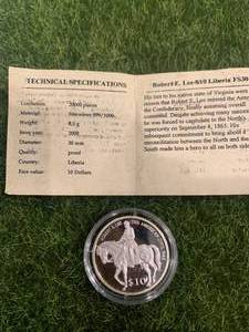 lot 16 image: American Civil War Silver Coin