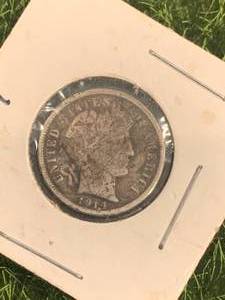 lot 21 image: 1914 Dime