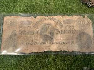 lot 22 image: 1860s $100 Bill