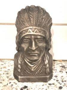 lot 34 image: Indian Motorcycle Metal Bank 4 34 Inch Tall