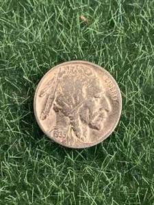 lot 35 image: Gold Plated Buffalo Nickel