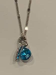 lot 36 image: Infinity Ocean Blue Necklace