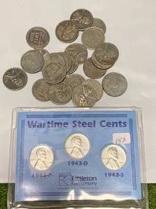 lot 46 image: 1943 Wartime Steel Cents