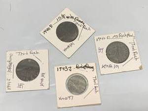 lot 53 image: Lot of 4 Third Reich Coins
