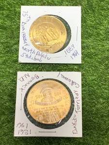 lot 55 image: Lot of 2 Dakota Territory Anniversary Coins