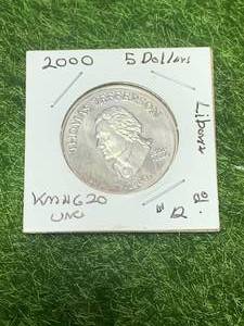 lot 60 image: 2000 Thomas Jefferson $5 Coin