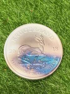 lot 73 image: 1 Ounce .999 Silver 2018 Krugerrand