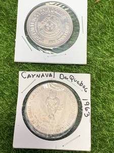 lot 85 image: Lot of 2 Vintage Canadian Token Coins
