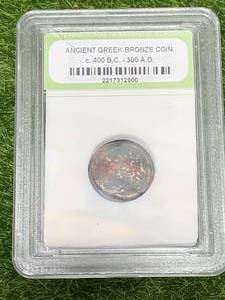 lot 95 image: Ancient Greek Bronze Coin Circa 400 BC- 380 AD