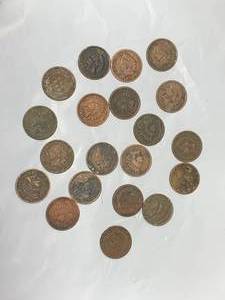 lot 98 image: Lot of 10 Indian Head Pennies
