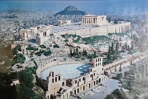 Athens-Acropolis Framed Print
