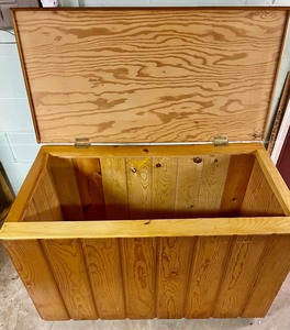 Wonder Wooden Storage Chest on Casters