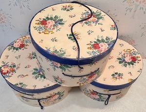 3 Vintage Hat Boxes