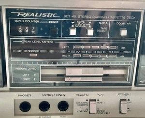 Realistic SCT-45 Stereo Dubbing Cassette Deck