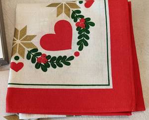 Norwegian Christmas Linens and Porsgrund Plate
