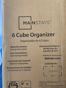 MAINSTAYS 6 CUBE ORGANIZER