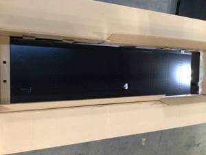 Husky Ready-to-Assemble 24-Gauge Steel Freestanding Garage Cabinet in Black (36 in. W x 72 in. H x 18 in. D) open box review all pictures