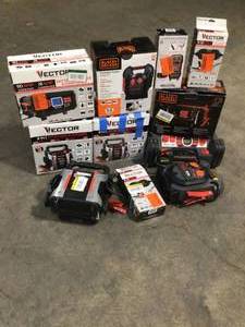 Mix Lot of Vector & Black and Decker Battery Chargers (various conditions) review all pictures