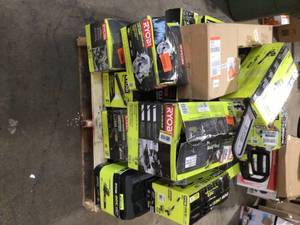 Mix Lot of Ryobi Tools (Chainsaw, Tile Saw, Blowers) various conditions review all pictures