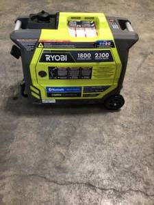 RYOBI 2,300-Watt Recoil Start Bluetooth Super Quiet Gasoline Powered Digital Inverter Generator with CO Shutdown Sensor (new) review all pictures