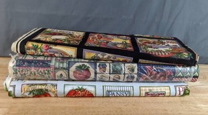 lot 128 image: Collection of Harvest and Gardening Themed Fabric Bolts - Z