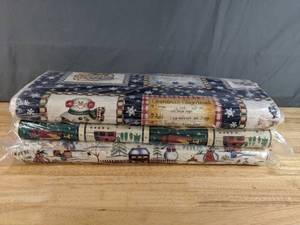 lot 112 image: Collection of ChristmasWinter Themed Fabric Bolts