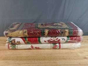 lot 114 image: Collection of Christmas SantaCatPoinsettia Themed Fabric Bolts - Z