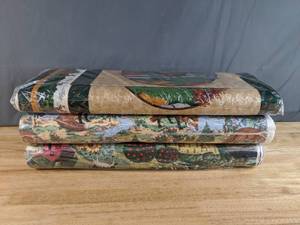 lot 122 image: Collection of Deer, Fox, and Cow Themed Fabric Bolts - Z