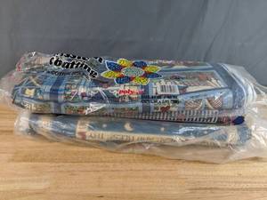 lot 90 image: Collection of Cotton Classic Blue Country and Christmas Theme Fabric Bolts - Z
