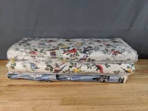lot 27 image: Collection of Bird Themed Bolts of Fabric - Z