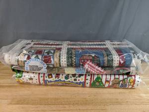 lot 37 image: Collection of Christmas Themed Bolts of Fabric - Z